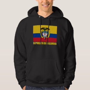 Veste À Capuche Drapeau de la Colombie et manteau des bras