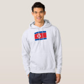 Veste À Capuche Drapeau de la Corée du Nord (Devant entier)