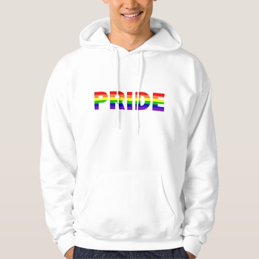 Veste À Capuche Drapeau de la fierté arc-en-ciel (Devant)