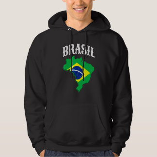 Veste À Capuche Drapeau de la fierté du Brésil Brasil