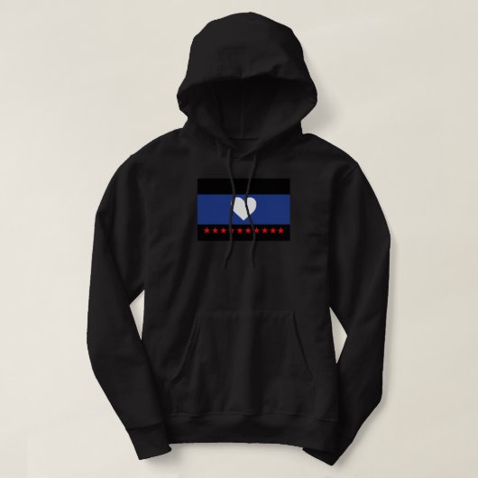 Veste À Capuche Drapeau de la fierté du pied (Design devant)