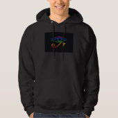 Veste À Capuche Drapeau de la fierté gay goth (Devant)
