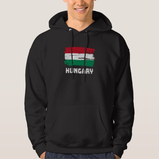 Veste À Capuche Drapeau de la Hongrie (Devant)