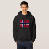 Veste À Capuche Drapeau de la Norvège (Devant entier)