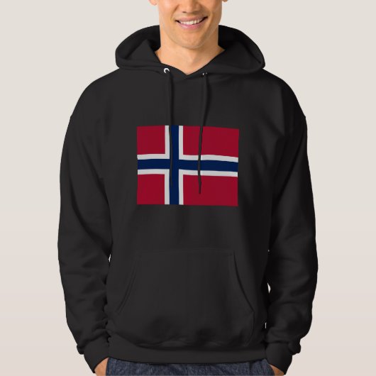 Veste À Capuche Drapeau de la Norvège (Devant)