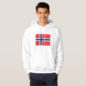 Veste À Capuche Drapeau de la Norvège (Devant entier)