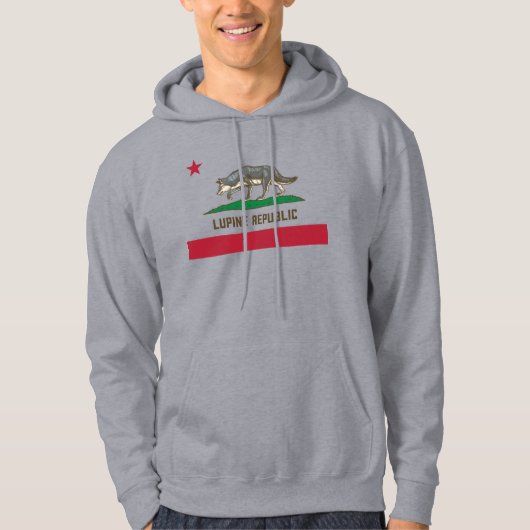 Veste À Capuche Drapeau de la République de Lupine (Devant)
