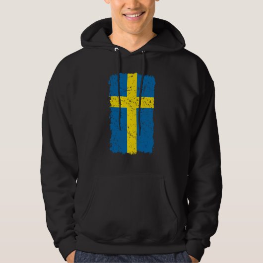 Veste À Capuche Drapeau de la Suède (Devant)
