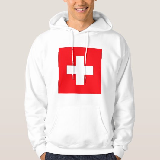 Veste À Capuche Drapeau de la Suisse (Devant)