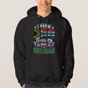Veste À Capuche Drapeau de l'Afrique du Sud Dieu m'aime Sud-Afric