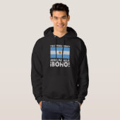Veste À Capuche Drapeau de l'Argentine Fierté argentine Discours d (Devant entier)