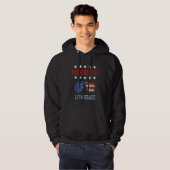 Veste À Capuche Drapeau de l'enseignant de 11e année Dit : (Devant entier)