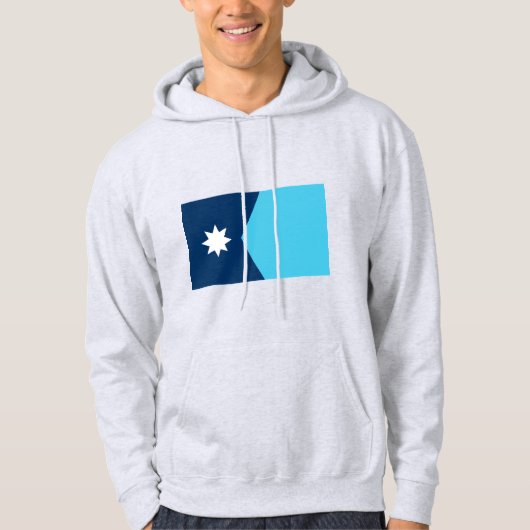 Veste À Capuche Drapeau de l'État du Minnesota (Devant)