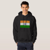 Veste À Capuche Drapeau de l'Inde (Devant entier)