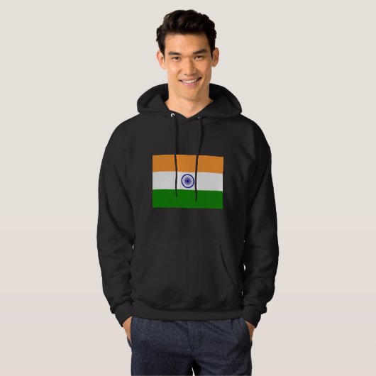 Veste À Capuche Drapeau de l'Inde (Devant entier)