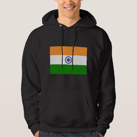 Veste À Capuche Drapeau de l'Inde (Devant)