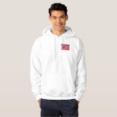 Veste À Capuche Drapeau de Norway (Devant entier)