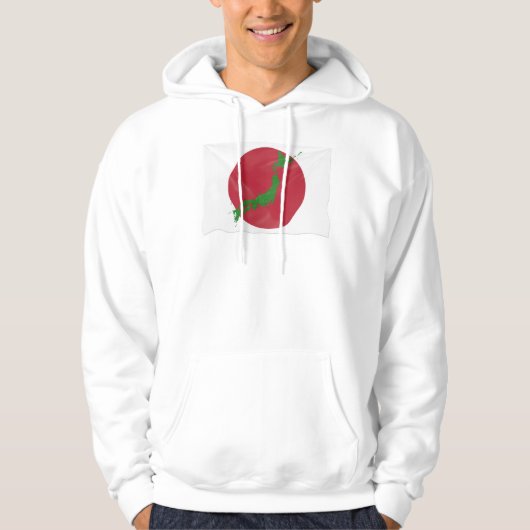 Veste À Capuche Drapeau de pays japonais (Devant)