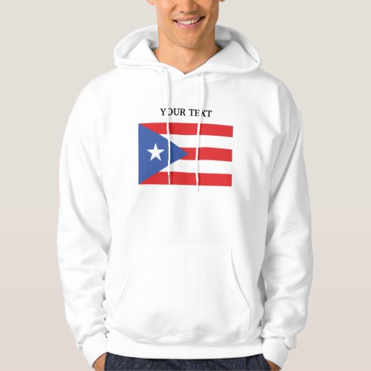 Veste À Capuche Drapeau de Porto Rico (Devant)