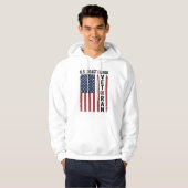 Veste À Capuche Drapeau de Vétéran des Garde-Côtes Conception Vect (Devant entier)