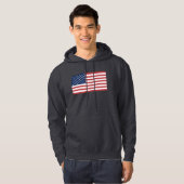 Veste À Capuche Drapeau des Etats-Unis (Devant entier)