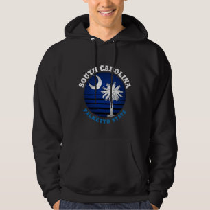VESTE À CAPUCHE DRAPEAU D'ÉTAT DE PALMETTO DE CAROLINE SUD