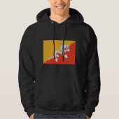 Veste À Capuche Drapeau du Bhoutan (Devant)