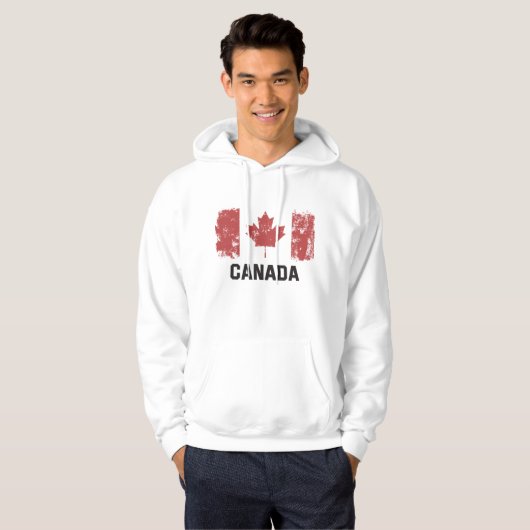 Veste À Capuche Drapeau du Canada (Devant entier)