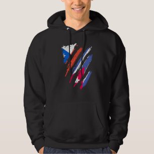 Veste À Capuche Drapeau du Chili Cuba Patriot pays cultivé Rayures