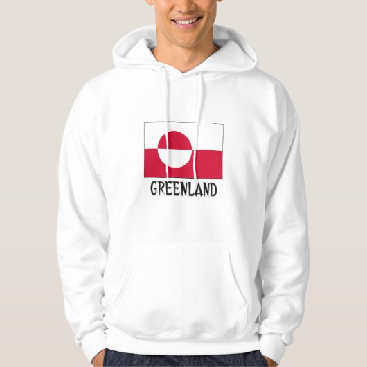 Veste À Capuche Drapeau du Groenland (Devant)