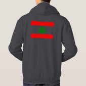 Veste À Capuche Drapeau du Liban (Dos)