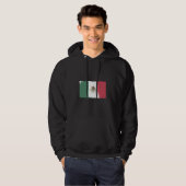 Veste À Capuche Drapeau du Mexique Style Grunge (Devant entier)