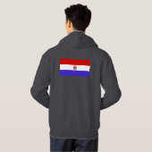 Veste À Capuche Drapeau du Paraguay (Dos entier)