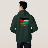 Veste À Capuche Drapeau du Royaume de Jordanie (Dos entier)