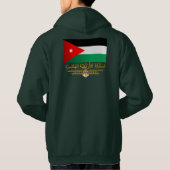 Veste À Capuche Drapeau du Royaume de Jordanie (arabe) (Dos)