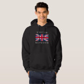 Veste À Capuche Drapeau du Sweatshirt britannique (Devant entier)