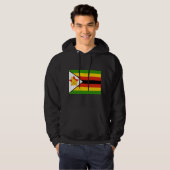 Veste À Capuche Drapeau du Zimbabwe (Devant entier)