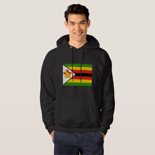 Veste À Capuche Drapeau du Zimbabwe (Devant entier)