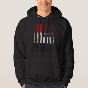 Veste À Capuche Drapeau égyptien américain Racines égyptiennes Égy