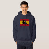 Veste À Capuche Drapeau espagnol avec taureau (Devant entier)