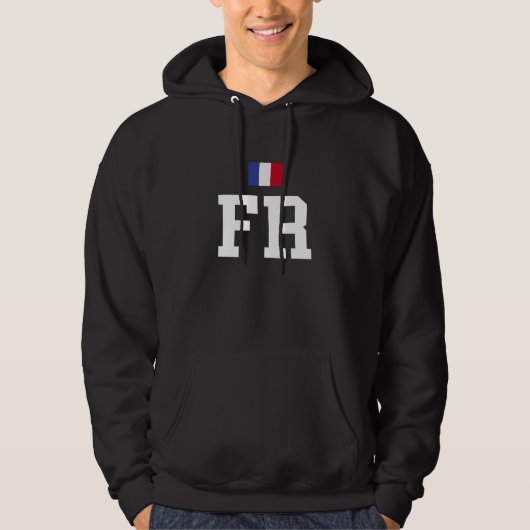 Veste À Capuche Drapeau français de France Football (Devant)