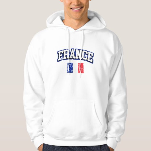 Veste À Capuche Drapeau France (Devant)