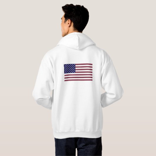 Veste À Capuche Drapeau Gemstone USA - Sapphire, Ruby & Diamond Ar (Dos entier)