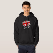 Veste À Capuche Drapeau géorgien Géorgie (Devant entier)