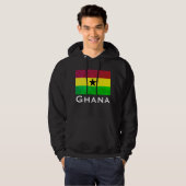 Veste À Capuche Drapeau Ghana (Afrique de l'Ouest) (Devant entier)