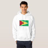 Veste À Capuche Drapeau GY de la Guyane (Devant entier)