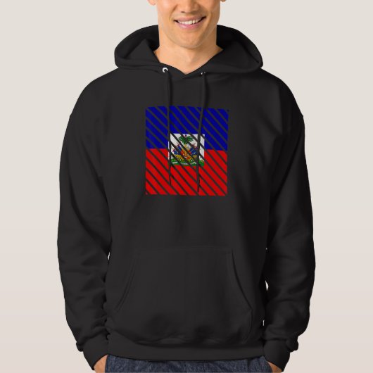 Veste À Capuche Drapeau haïtien (Devant)