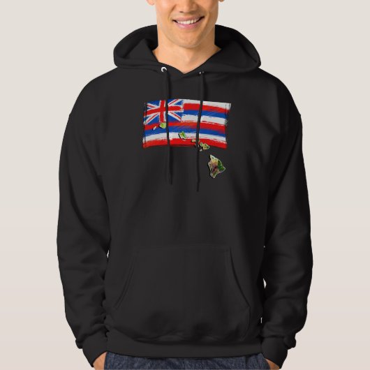Veste À Capuche Drapeau Hawaï (Devant)