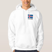 Veste À Capuche Drapeau Islande (Devant)