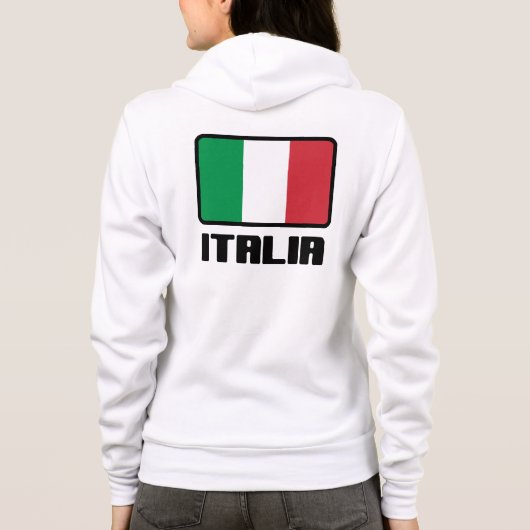 Veste À Capuche Drapeau Italie (Dos)
